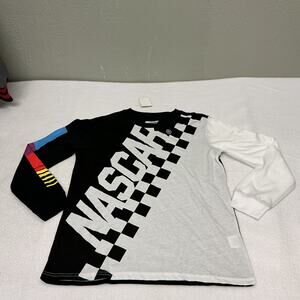 NASCAR Checkered Flag Long Sleeve Shirt for Boys Size 14/16 New with Tags .3105